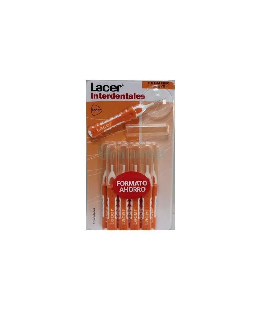 Interdental Lacer Extra Fine: 10 pcs pour un nettoyage en douceur