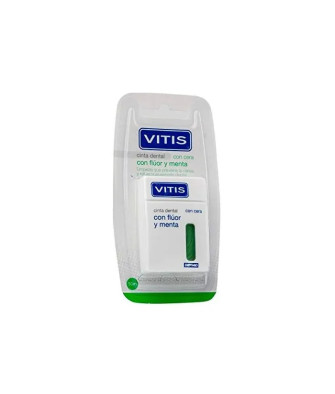 Cinta Dentaire Vitis Fluor et Menta 50m - Sourire éclatant!