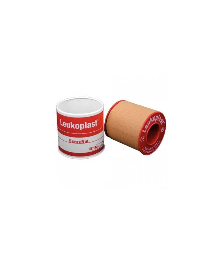 Bandage adhésif Leukoplast couleur chair 5m x 5cm - 1 unité