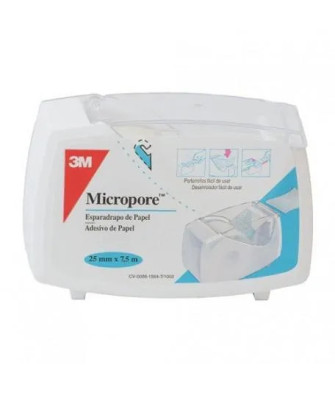 Pansement Micropore Blanc 7,5 X 2,5 Cm 3m