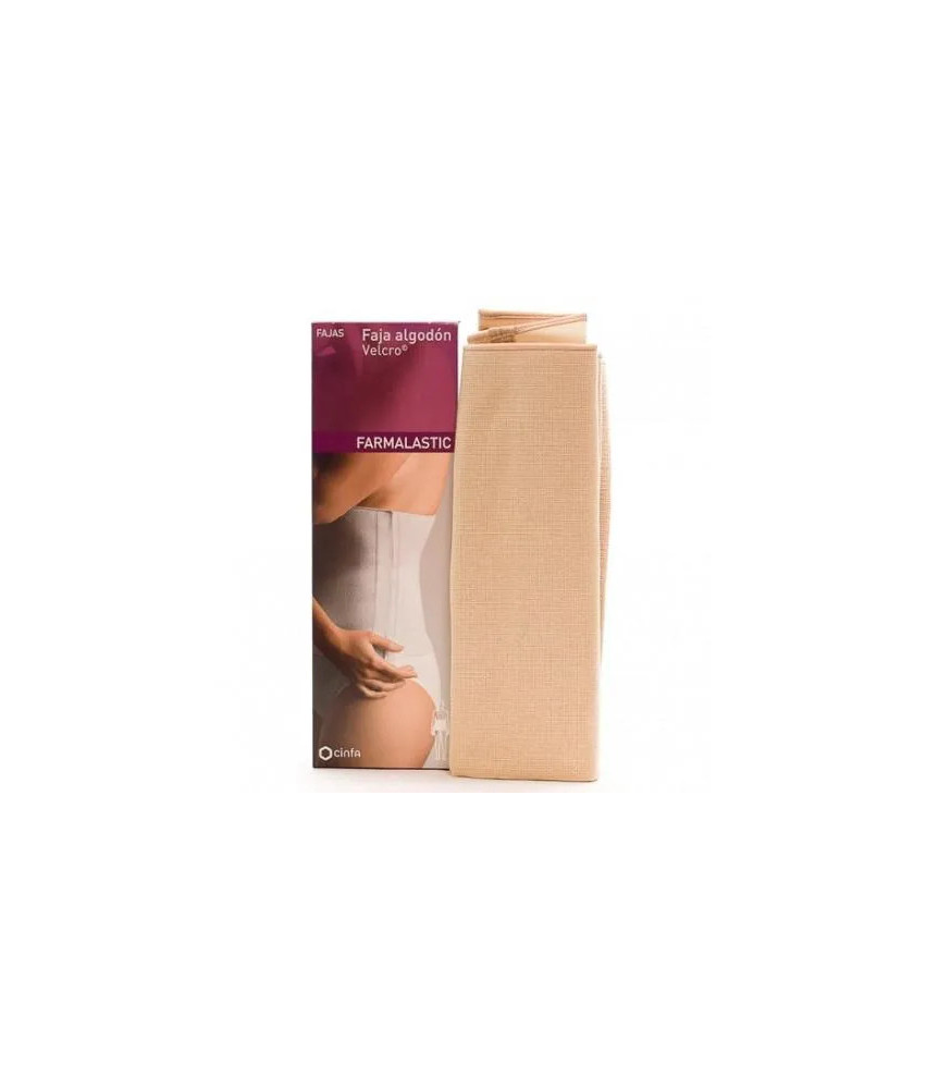 Ceinture lombaire beige avec Velcro T-3 pour un maintien parfait