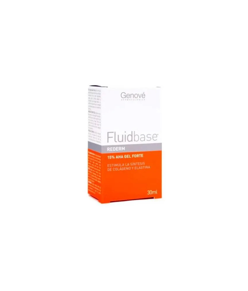 Genové Fluidbase Rederm Gel Forte 15 Aha 30ml - Une peau renouvelée et éclatante