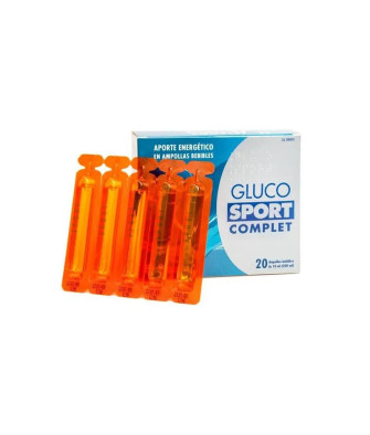 Booster d'énergie liquide Faes Farma Gluco Sport Complet 20 ampoules