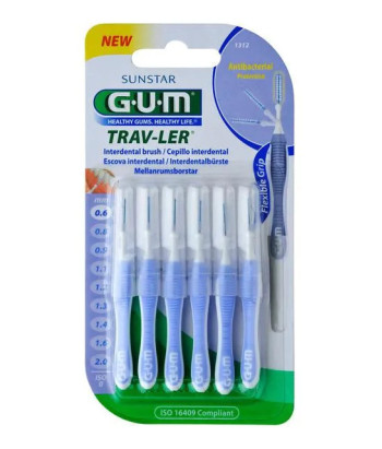 Sunstar Gum Pinceau Interdentaire 0,6mm Trav-Ler 6 Uds