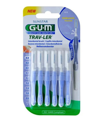 Sunstar Gum Pinceau Interdentaire 0,6mm Trav-Ler 6 Uds
