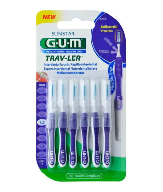 Brossettes interdentaires Sunstar Gum Proxabrush Extra Fin - 1512