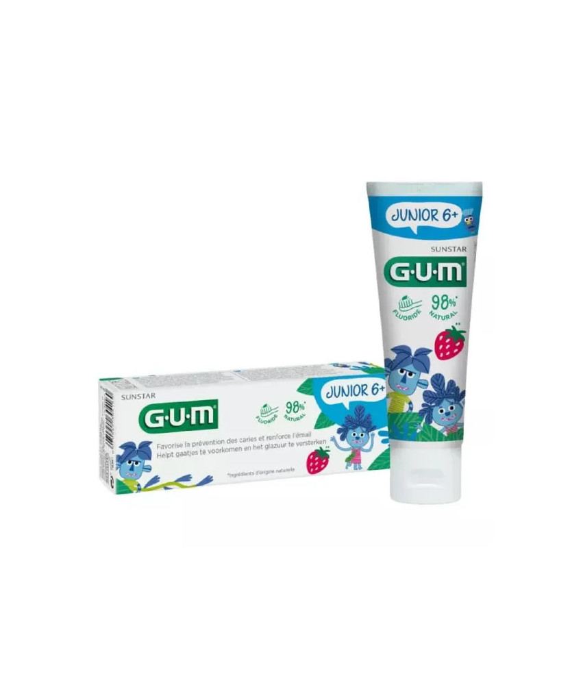 Dentifrice Gum Junior Fraise 50ml - Protection et plaisir