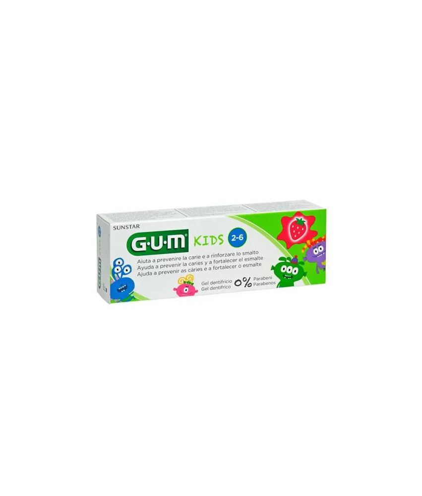Dentifrice pour enfants de 26 ans: soin gommeux