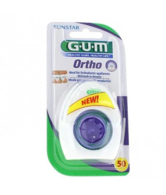 Découvrez les 50 unités de fil dentaire Ortho Sunstar Gum