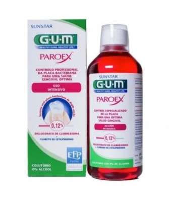 Un sourire étincelant avec le Paroex Colutorio Anti Plaque Gum