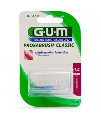 Recharges Proxabrush au Chlorhexidine: 6 cylindres Gum