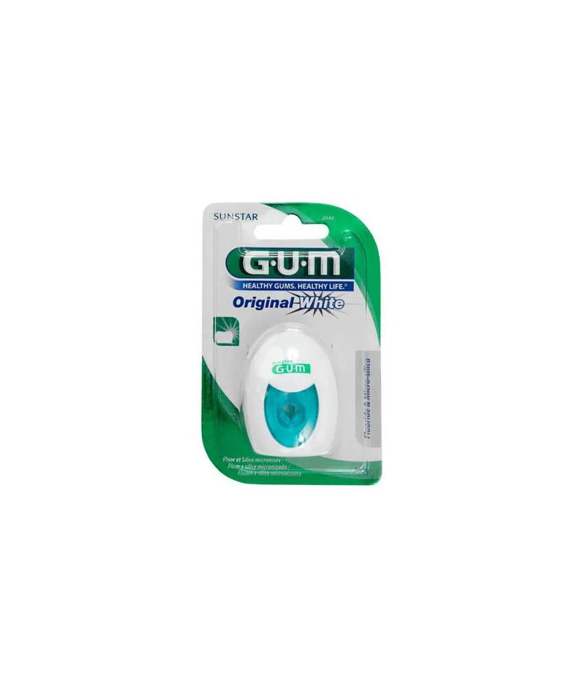 Gum Fil Dentaire Original White Ciré Fluoré: Dents impeccables en un clin d'œil!