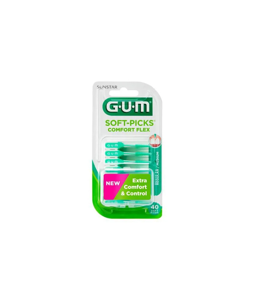 Gomme À Mâcher Soft Picks Comfort Flex Reg Mint 40u