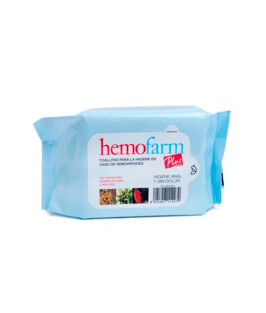 Lingettes Hemofarm Plus 40 pièces: une propreté pratique!