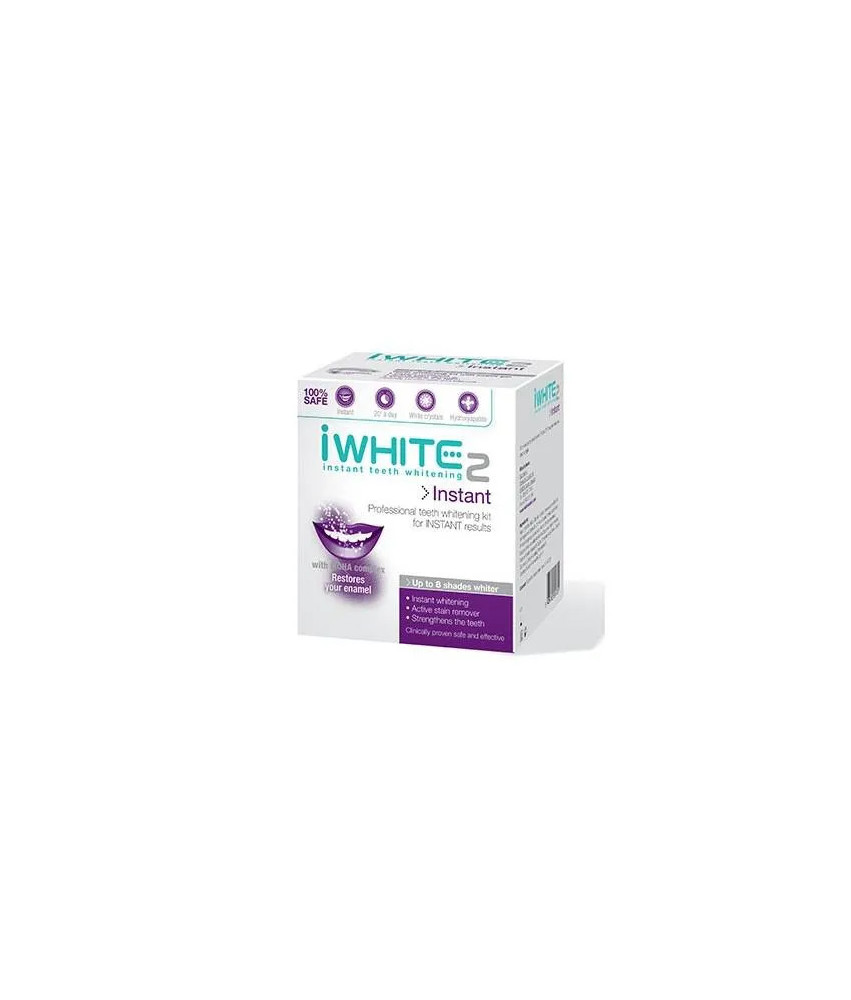 Kit de Blanchiment Dentaire Iwhite Instant2: 10 Gouttières Effet Rapide