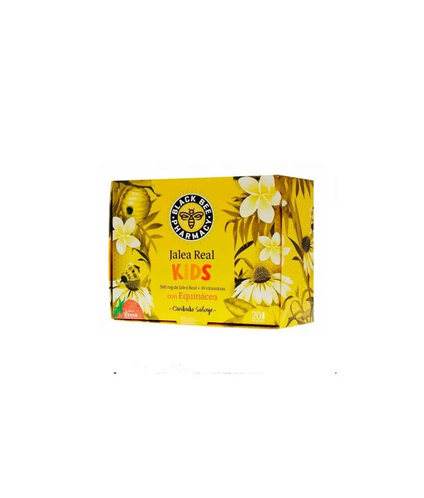 Booster d'énergie pour enfants: 20 ampoules Black Bee Jalea Real Kids