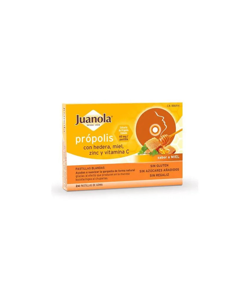 Pastilles Juanola Própolis Hedera - Saveur Miel