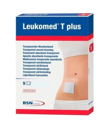 Pansement absorbant transparent Leukomed T Plus 10x35 cm - Lot de 5