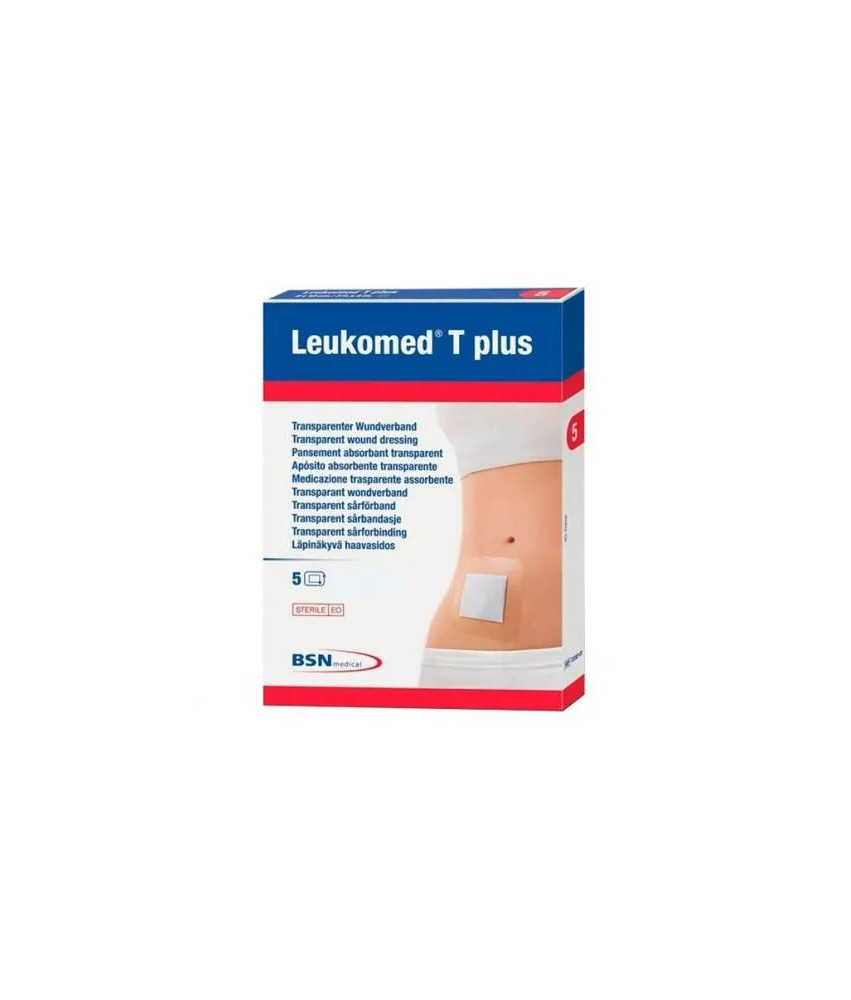 Pansement absorbant transparent Leukomed T Plus 10x35 cm - Lot de 5