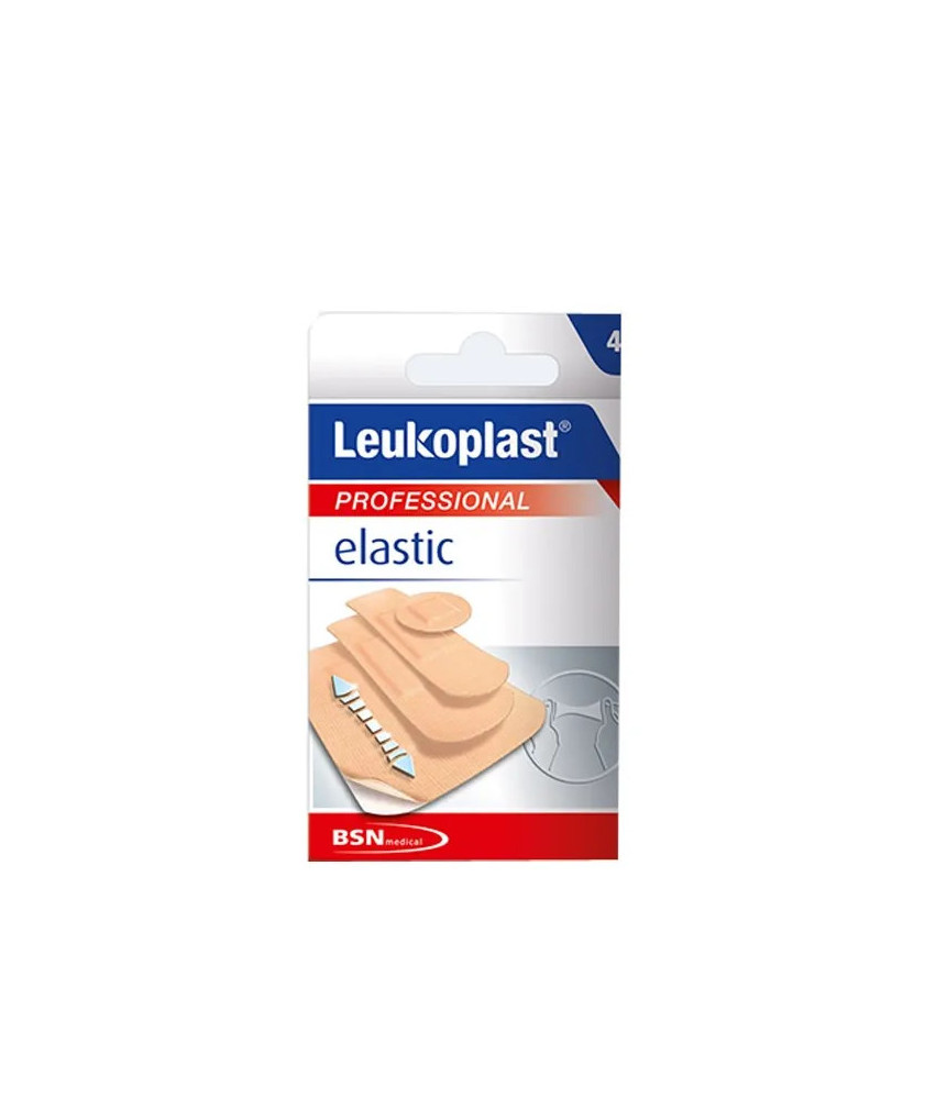 20 unités de pansements adhésifs élastiques Leukoplast Elastic, assortis