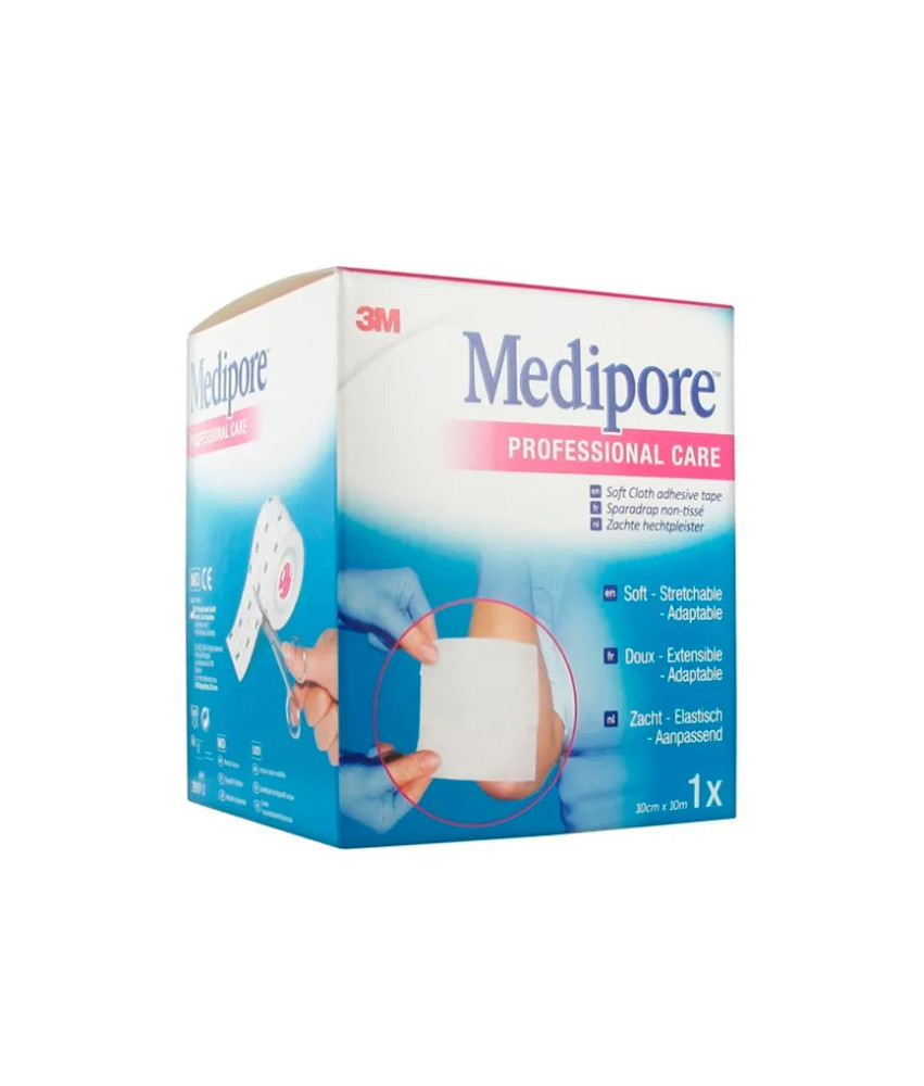 Ruban Non Tissé 3m Medipore, 10cmx10m - Confortable et fiable