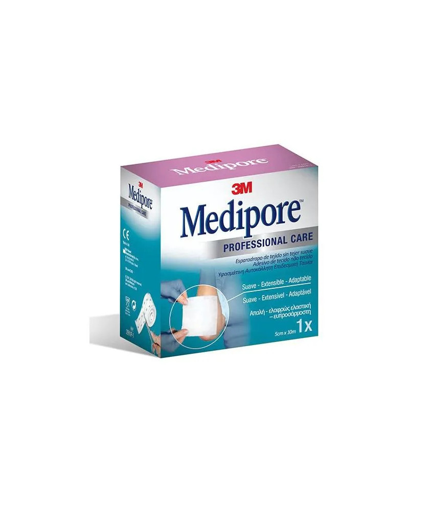 Ruban adhésif hypoallergénique Medipore - 10m x 5cm