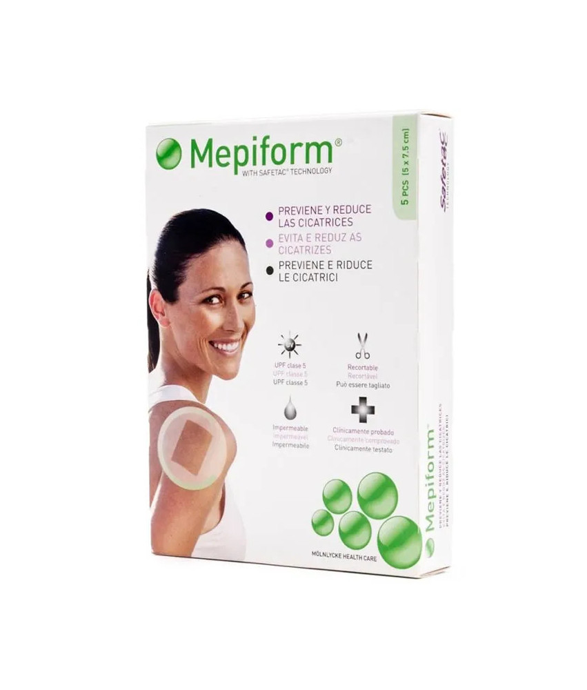 Pansements Mepiform pour cicatrices - Lot de 5, 5x7,5cm