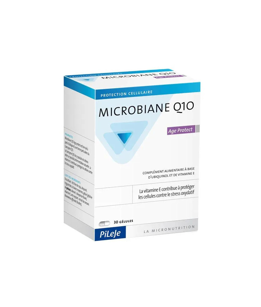 Pileje Microbiane Q10 Age Protect 30 Gélules - Protégez votre peau