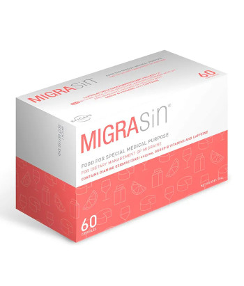 Vpharma Migrasin 60 Capsules: Soulagement rapide des migraines