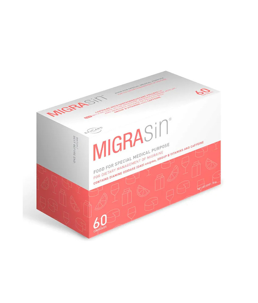 Vpharma Migrasin 60 Capsules: Soulagement rapide des migraines