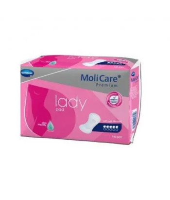 Serviettes hygiéniques Hartmann Premium Lady 5 Gotas - 14 unités Molicare