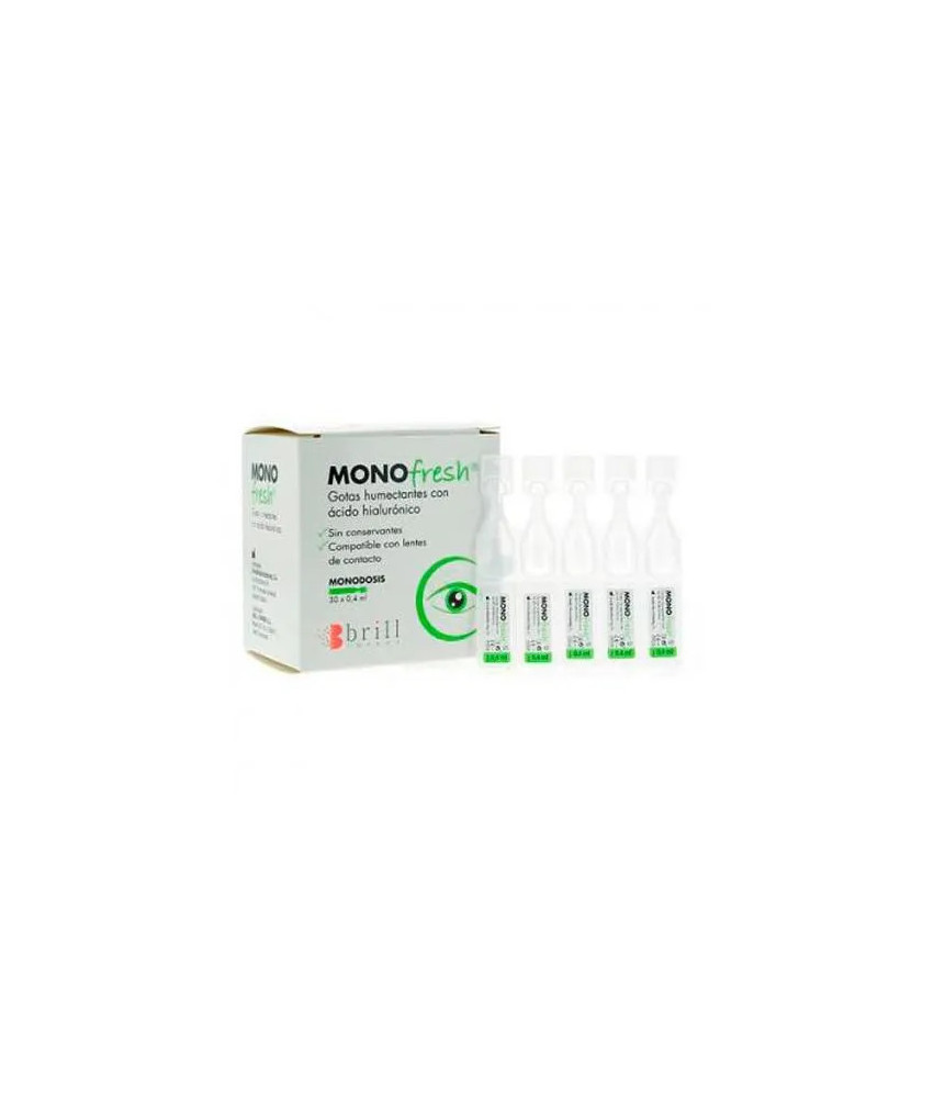 Gouttes hydratantes pour les yeux Brill Pharma - 30 unidoses x 0,4ml