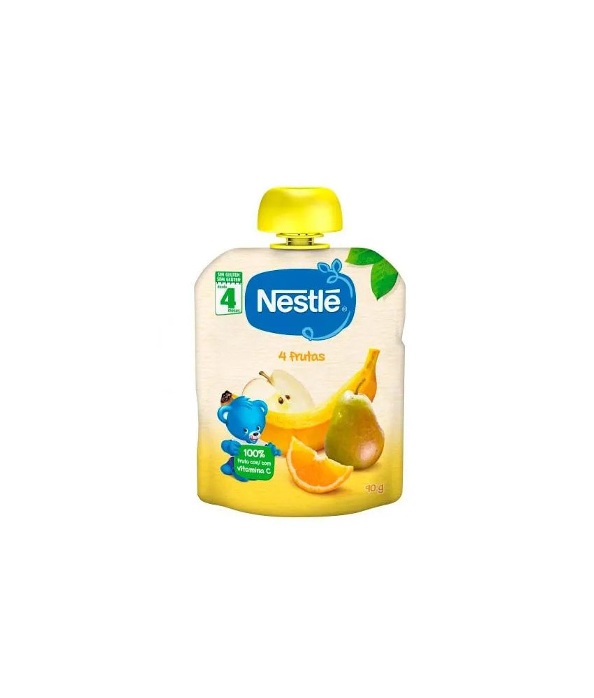 Nestle 3x Purée 4 Fruits 6 Mois 90g: Délicieuse Découverte!