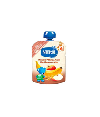 Purée de fruits bébé Nestle Naturnes Pomme Banane Avoine 90g