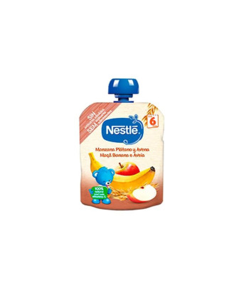 Purée de fruits bébé Nestle Naturnes Pomme Banane Avoine 90g