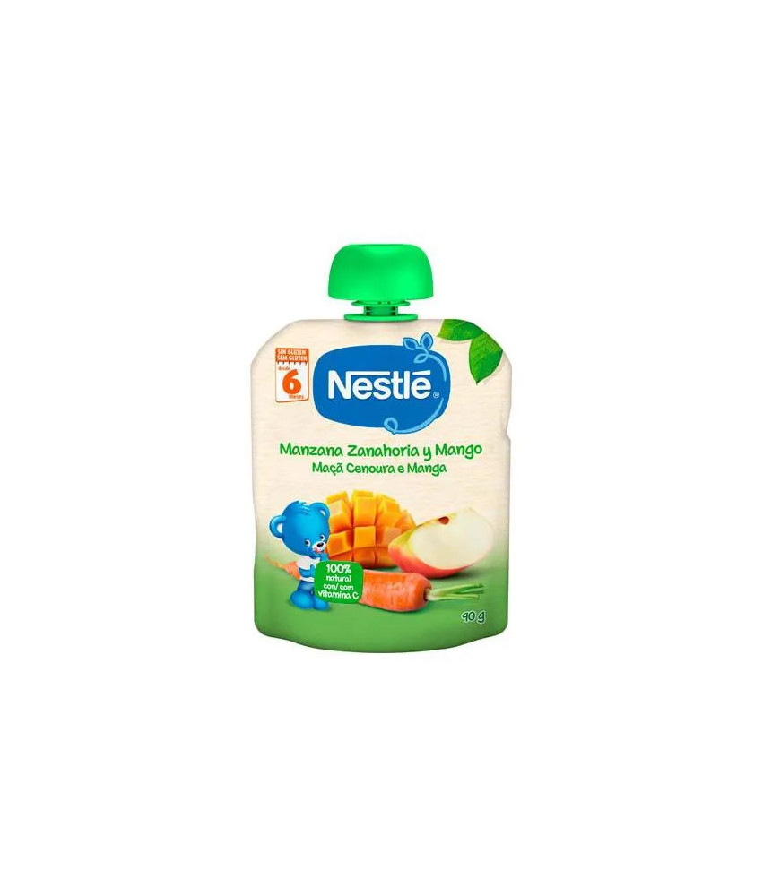 Délices fruités pour bébé: Nestle Naturnes Pomme Carotte Carotte Mangue
