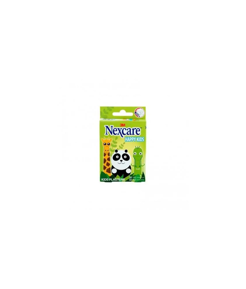 Pansements Nexcare Pans Happy Kids Animaux 20