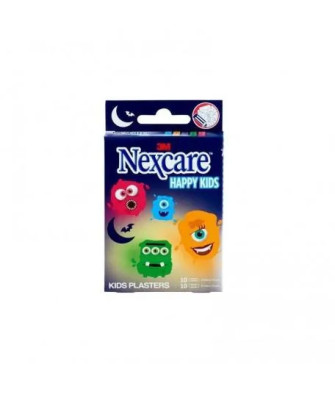 Pansements Enfants Monstres 20 Unités Assortis Nexcare