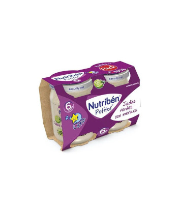 Nutriben Nutribén Potito Cena Bipack Haricots Verts Avec Merlu 2x 190g