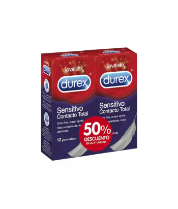 Découvrez Durex Sensitive Total Contact - Lot de 24 préservatifs