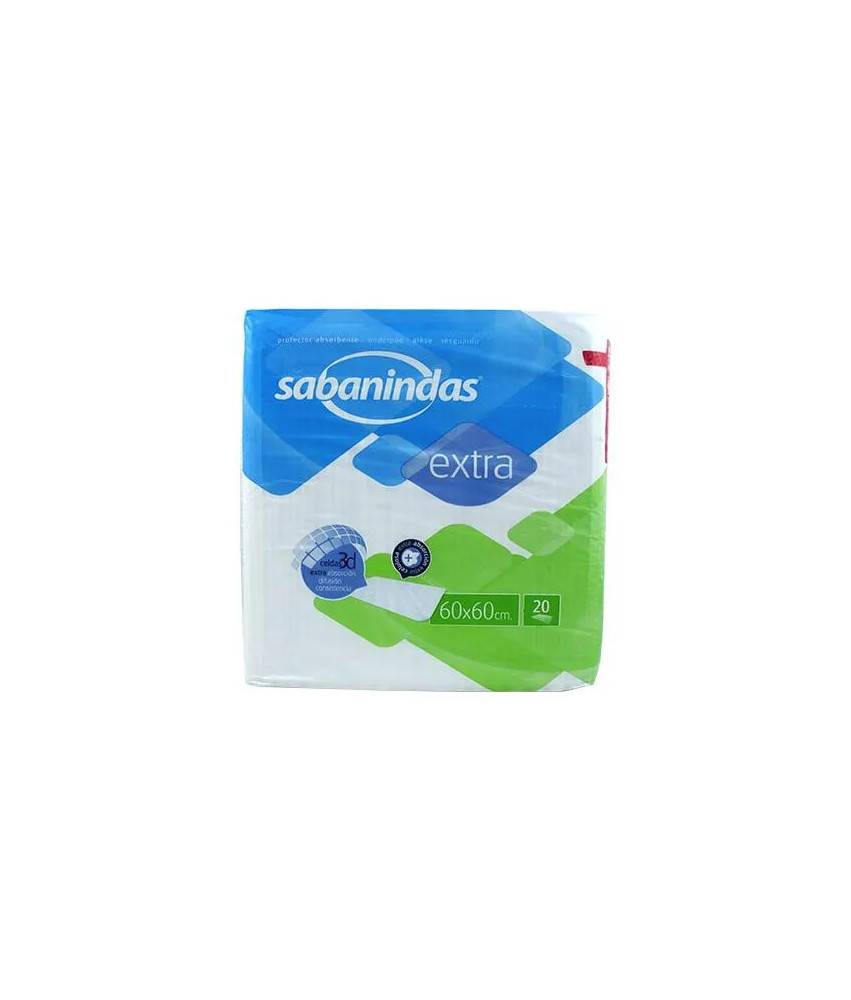 Protégez-vous avec Sabanindas Extra Protect 60x60cm 20 Unidades