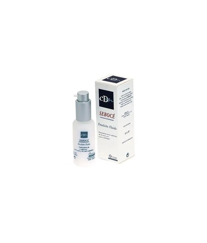 Emulsion fluide Cdm Seboce 30ml: contrôle de l'excès de sébum