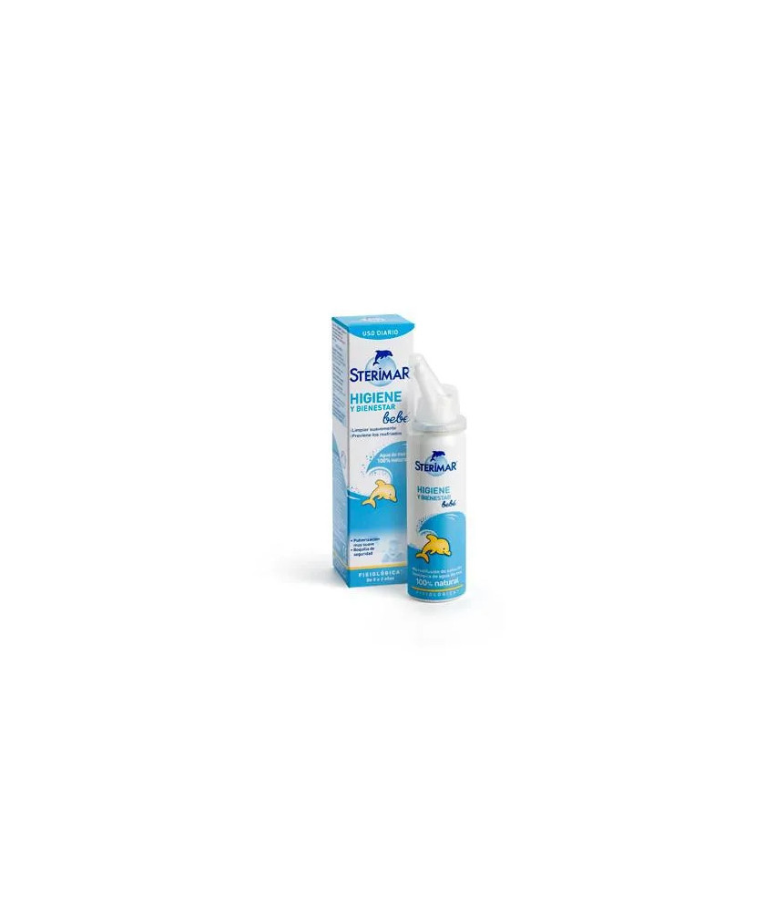 Nettoyage nasal en douceur pour bébé avec Sterimar Bebé Spray 50ml
