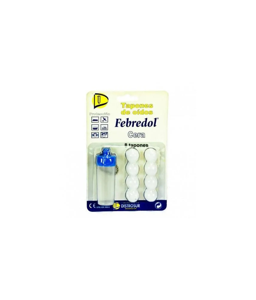 Bouchons d'Oreille Cire 8 unités Febredol