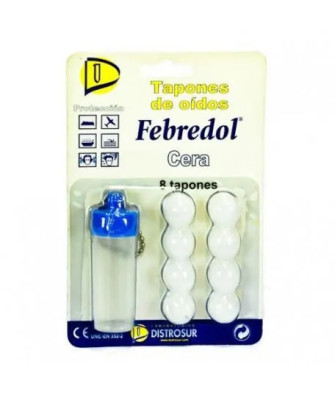 Bouchons d'Oreille Cire 8 unités Febredol