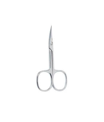 Ciseaux à cuticules courbés en chrome de qualité