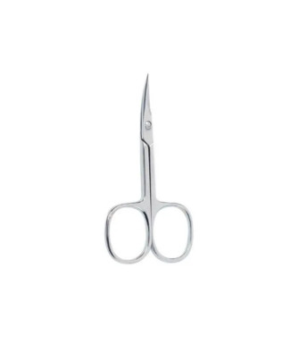 Ciseaux à cuticules courbés en chrome de qualité