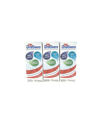Pack trio Bioral Trioralsuero saveur fraise 3 Brick X 200ml