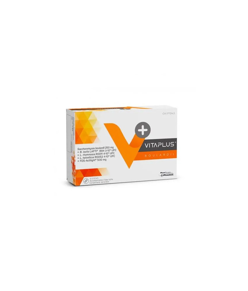 Vitaplus Boulardii Sabor Leche: 10 sticks pour une digestion saine