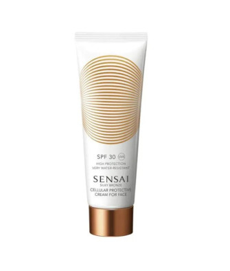 Protection et éclat avec la Crème Protectrice pour le Visage Sensai Silky Bronze SPF30